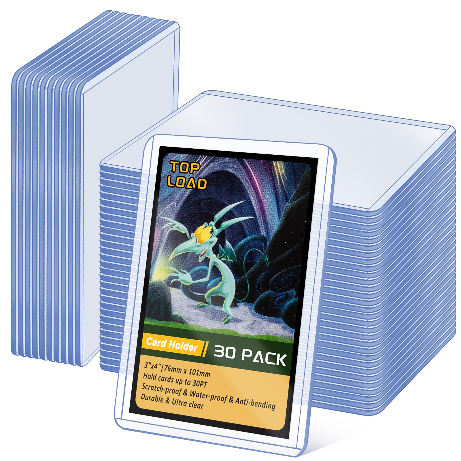 ZIBUYU® 30 Pack Top Loads for Cards ZIBUYU® 30 Pack Top Loads for Cards